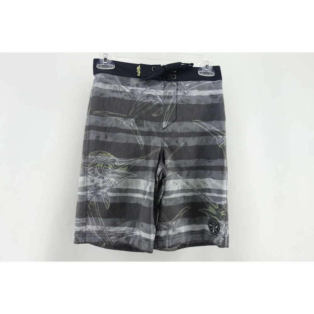 Salt Life AquaTrunks Youth SLX-QD Vapor Stretch Board Swim Shorts size Medium